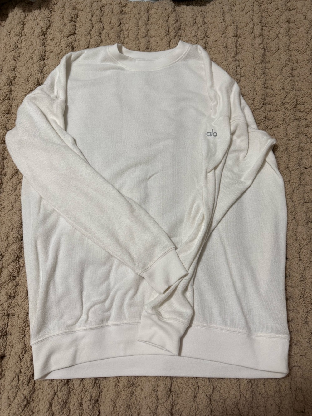 ALO Yoga Crewneck Sweater in White